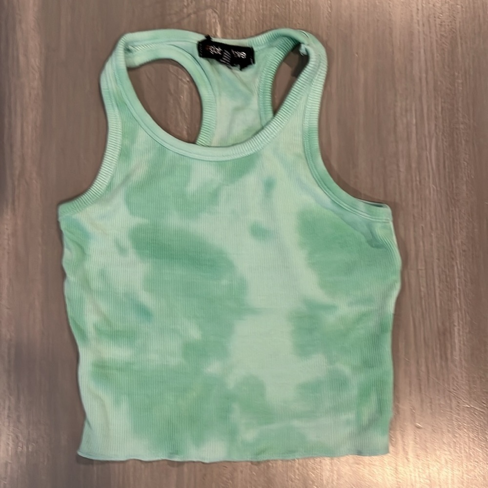 Global Love (Flowers by Zoe) Mint Green Tie Dye Tank and Skirt Set - Picture 2 of 7